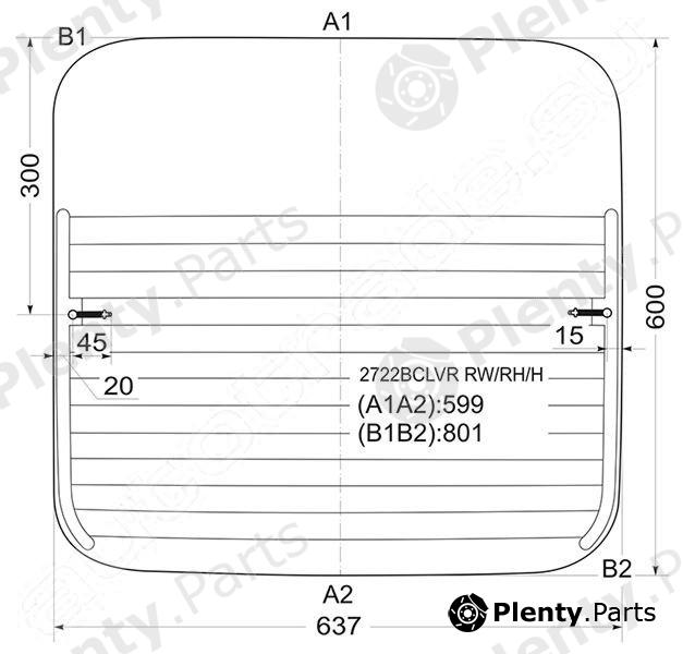  XYG part 2722BCLVRRW/RH/H (2722BCLVRRWRHH) Replacement part