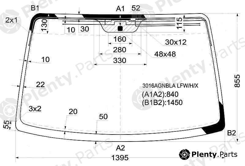  XYG part 3016AGNBLALFW/H/X (3016AGNBLALFWHX) Replacement part