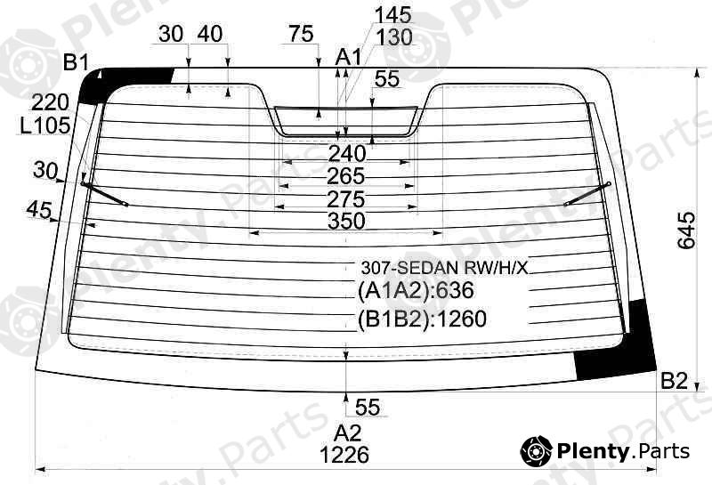  XYG part 307-SEDANRW/H/X (307SEDANRWHX) Replacement part