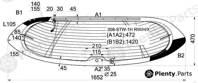  XYG part 308-STW-1HRW/H/X (308STW1HRWHX) Replacement part