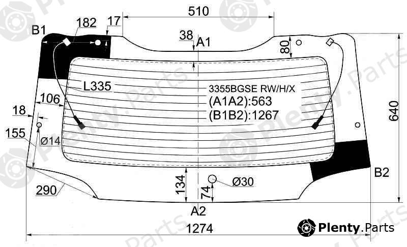  XYG part 3355BGSERW/H/X (3355BGSERWHX) Replacement part