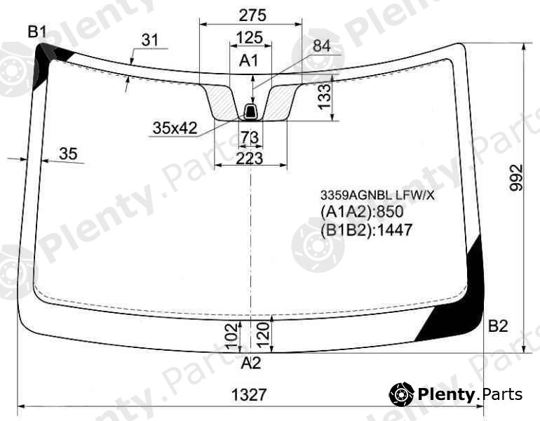  XYG part 3359AGNBLLFW/X (3359AGNBLLFWX) Replacement part