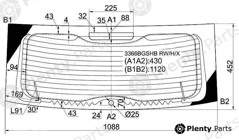  XYG part 3366BGSHBRW/H/X (3366BGSHBRWHX) Replacement part