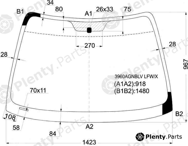  XYG part 3960AGNBLVLFW/X (3960AGNBLVLFWX) Replacement part