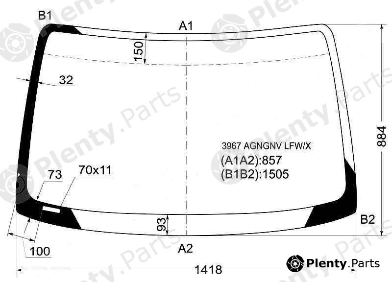  XYG part 3967AGNGNVLFW/X (3967AGNGNVLFWX) Replacement part