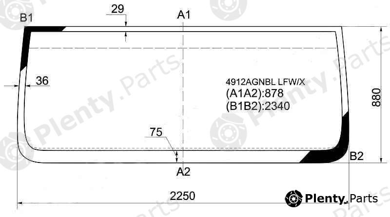  XYG part 4912AGNBLLFW/X (4912AGNBLLFWX) Replacement part