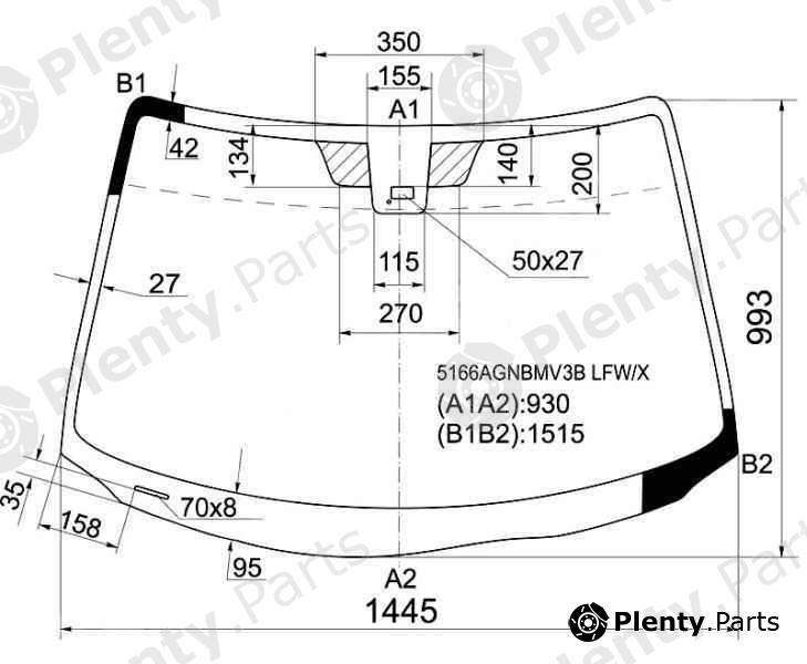  XYG part 5166AGNBMV3BLFW/X (5166AGNBMV3BLFWX) Replacement part