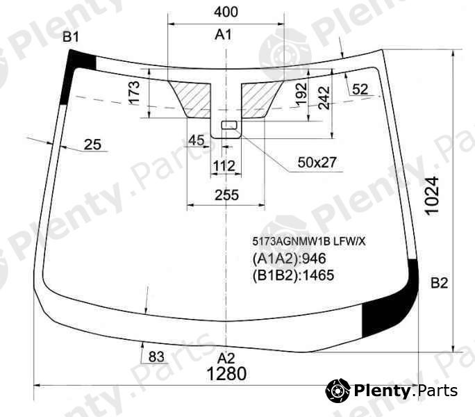  XYG part 5173AGNMW1BLFW/X (5173AGNMW1BLFWX) Replacement part
