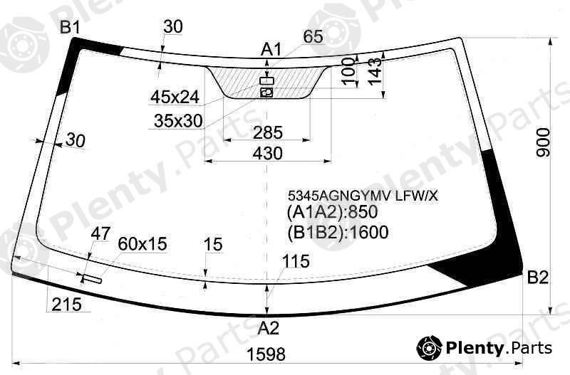  XYG part 5345AGNGYMVLFW/X (5345AGNGYMVLFWX) Replacement part