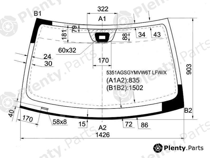  XYG part 5351AGSGYMVW6TLFW/X (5351AGSGYMVW6TLFWX) Replacement part