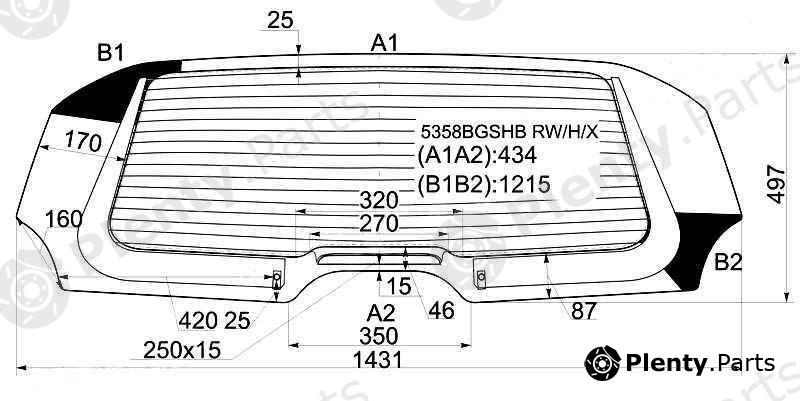  XYG part 5358BGSHBRW/H/X (5358BGSHBRWHX) Replacement part