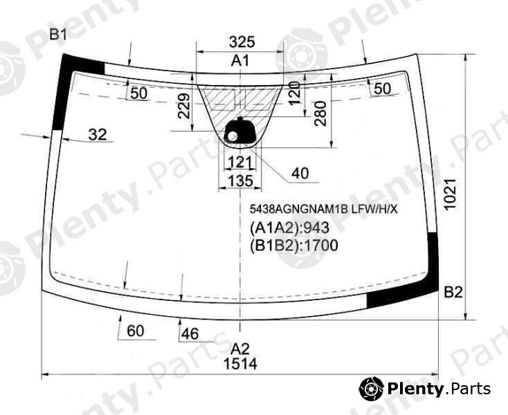  XYG part 5438AGNGNAM1BLFWHX Replacement part