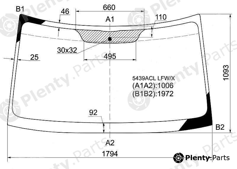  XYG part 5439ACLLFW/X (5439ACLLFWX) Replacement part