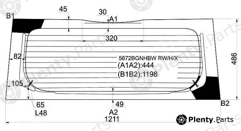  XYG part 5672BGNHBWRW/H/X (5672BGNHBWRWHX) Replacement part