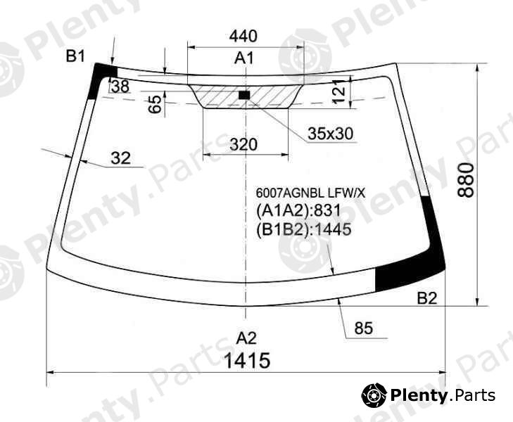  XYG part 6007AGNBLLFW/X (6007AGNBLLFWX) Replacement part