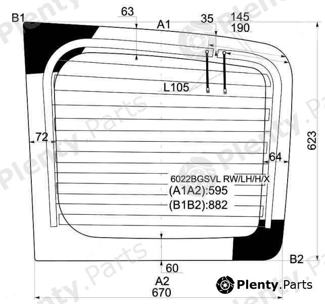  XYG part 6022BGSVLRW/LH/H/X (6022BGSVLRWLHHX) Replacement part