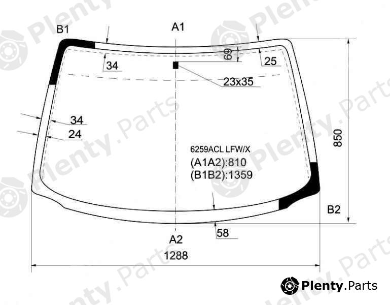  XYG part 6259ACLLFW/X (6259ACLLFWX) Replacement part