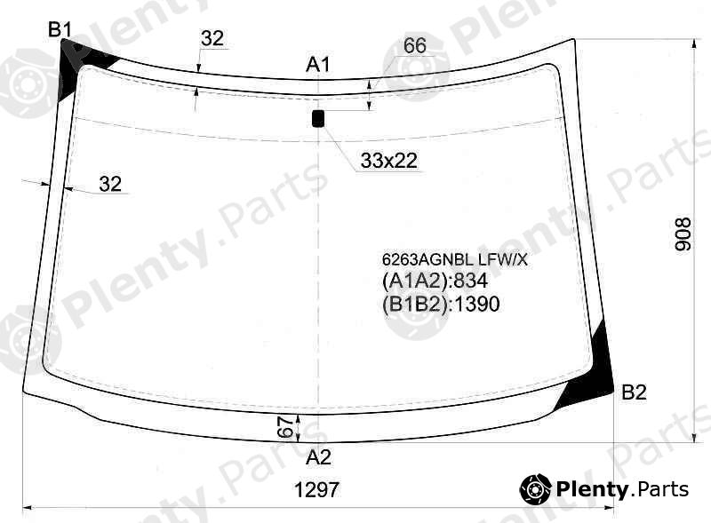  XYG part 6263AGNBLLFW/X (6263AGNBLLFWX) Replacement part
