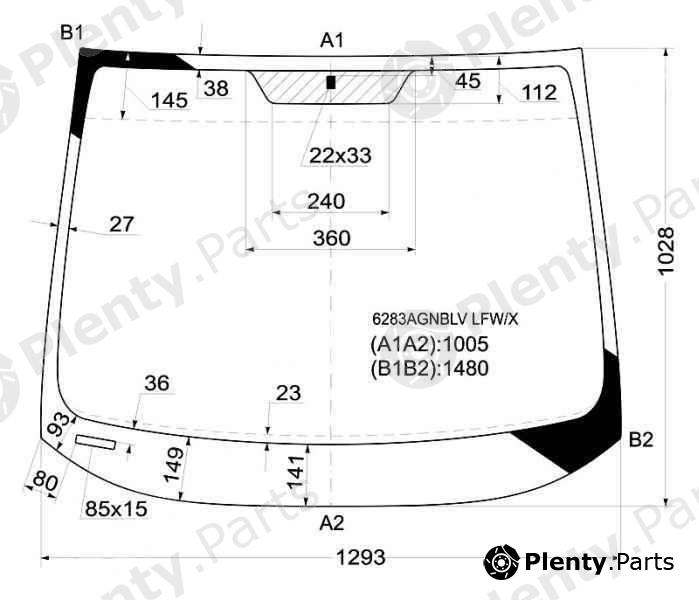  XYG part 6283AGNBLVLFW/X (6283AGNBLVLFWX) Replacement part