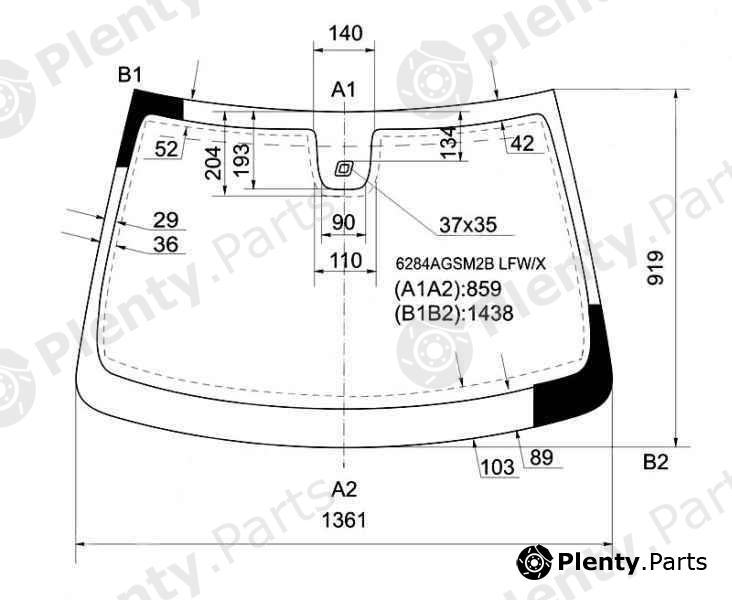  XYG part 6284AGSM2BLFW/X (6284AGSM2BLFWX) Replacement part