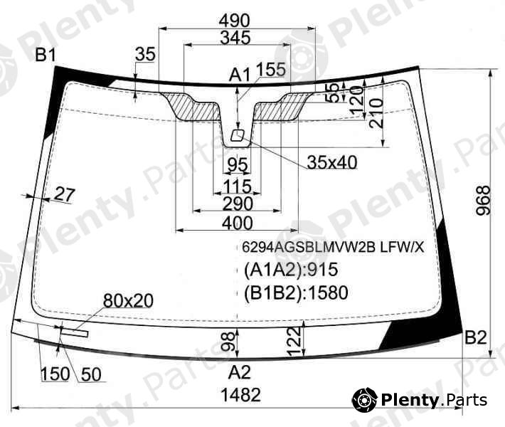  XYG part 6294AGSBLMVW2BLFW/X (6294AGSBLMVW2BLFWX) Replacement part