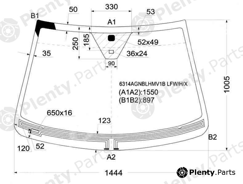  XYG part 6314AGNBLHMV1BLFW/H/X (6314AGNBLHMV1BLFWHX) Replacement part