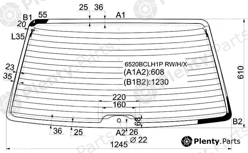  XYG part 6520BCLH1PRW/H/X (6520BCLH1PRWHX) Replacement part