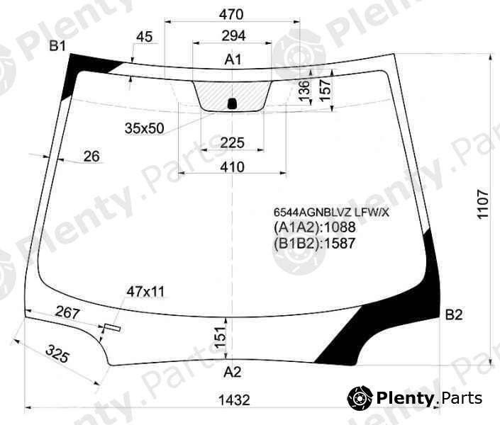  XYG part 6544AGNBLVZLFW/X (6544AGNBLVZLFWX) Replacement part
