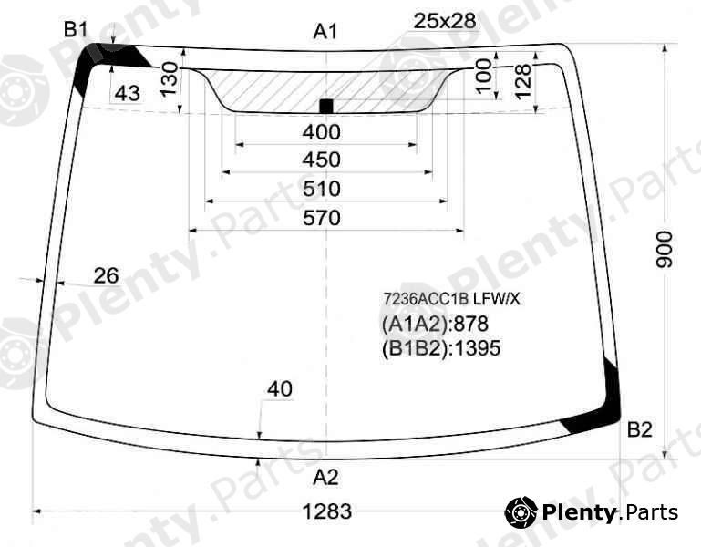  XYG part 7236ACC1BLFW/X (7236ACC1BLFWX) Replacement part