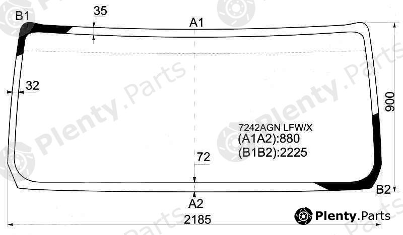  XYG part 7242AGNLFW/X (7242AGNLFWX) Replacement part