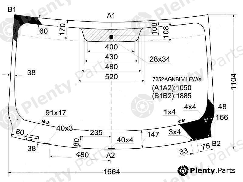  XYG part 7252AGNBLVLFW/X (7252AGNBLVLFWX) Replacement part