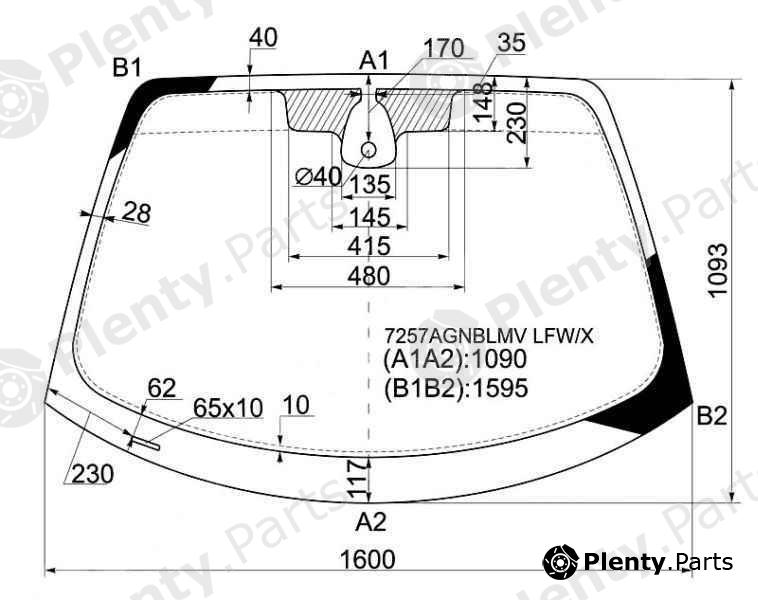  XYG part 7257AGNBLMVLFW/X (7257AGNBLMVLFWX) Replacement part