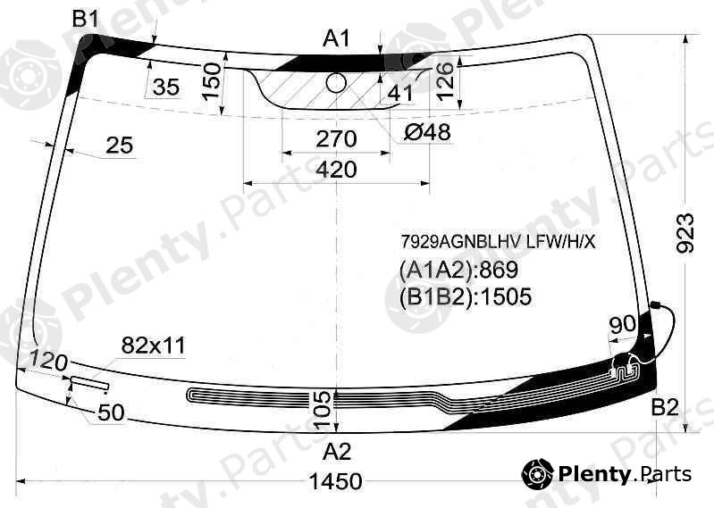  XYG part 7929AGNBLHVLFW/H/X (7929AGNBLHVLFWHX) Replacement part