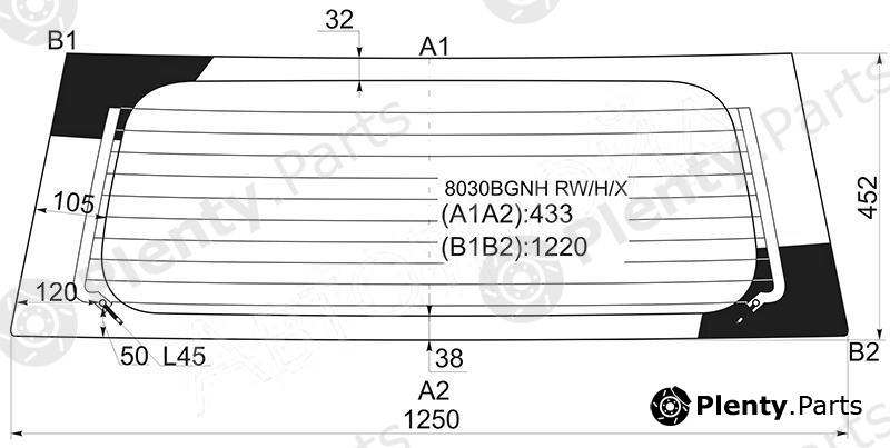  XYG part 8030BGNHRW/H/X (8030BGNHRWHX) Replacement part
