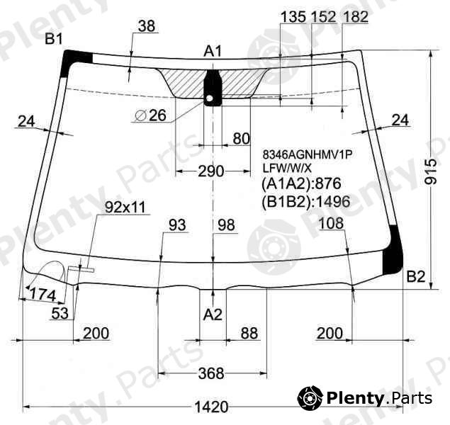  XYG part 8346AGNHMV1PLFW/W/X (8346AGNHMV1PLFWWX) Replacement part