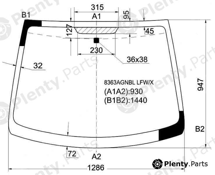  XYG part 8363AGNBLLFW/X (8363AGNBLLFWX) Replacement part