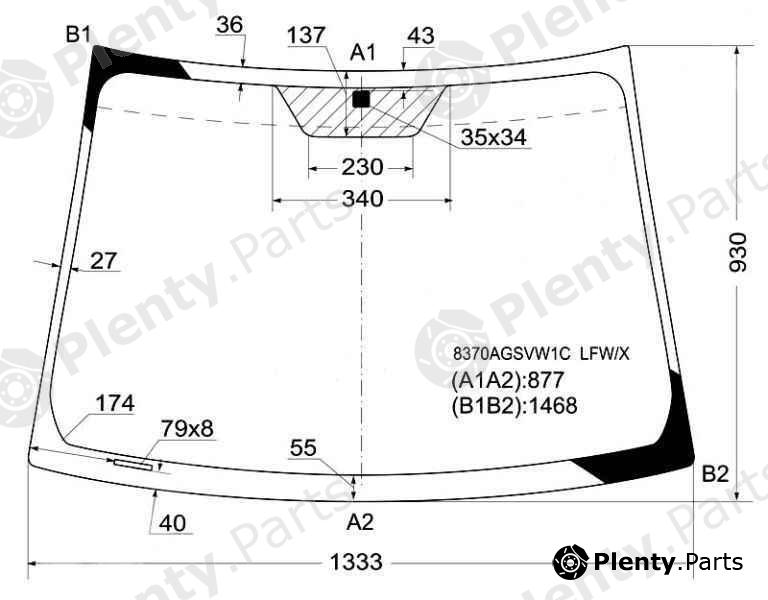  XYG part 8370AGSVW1CLFW/X (8370AGSVW1CLFWX) Replacement part