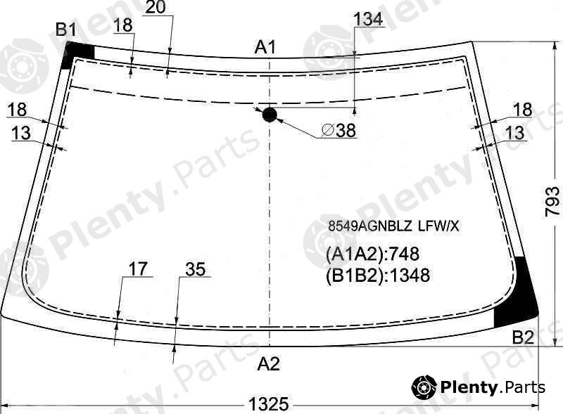  XYG part 8549AGNBLZLFW/X (8549AGNBLZLFWX) Replacement part