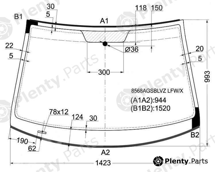  XYG part 8568AGSBLVZLFW/X (8568AGSBLVZLFWX) Replacement part