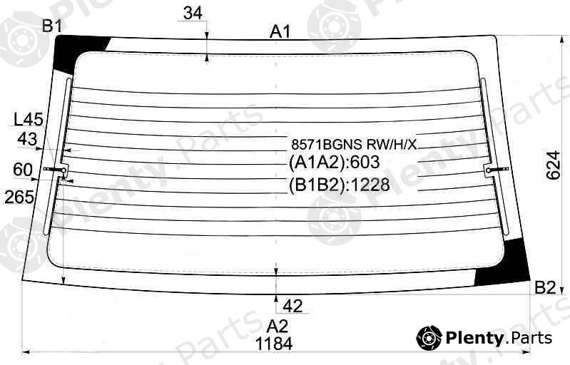  XYG part 8571BGNSRW/H/X (8571BGNSRWHX) Replacement part