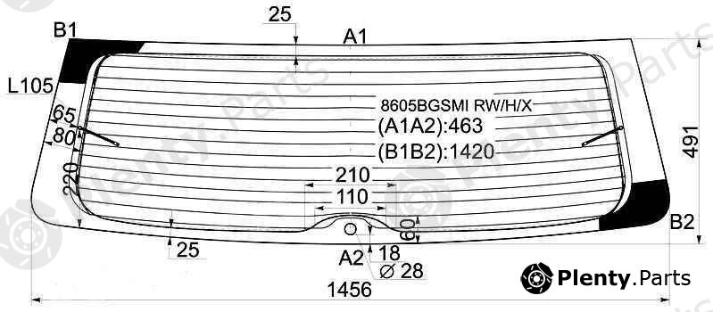  XYG part 8605BGSMIRW/H/X (8605BGSMIRWHX) Replacement part