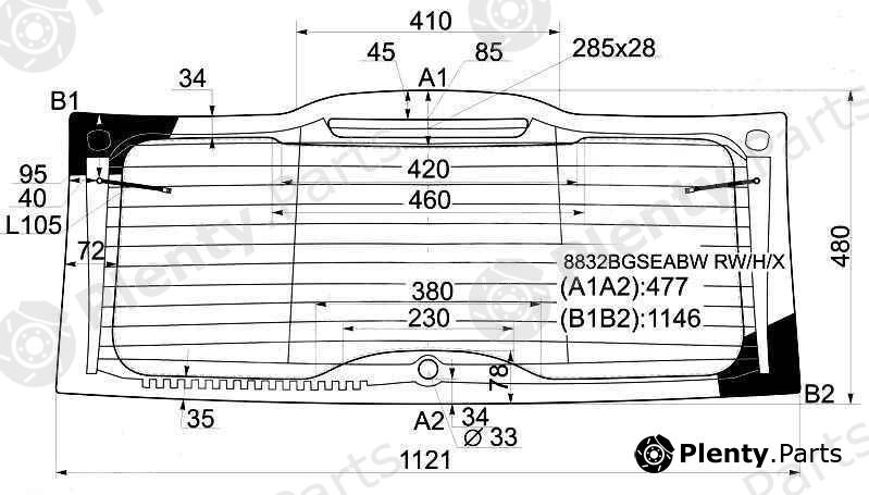  XYG part 8832BGSEABWRW/H/X (8832BGSEABWRWHX) Replacement part