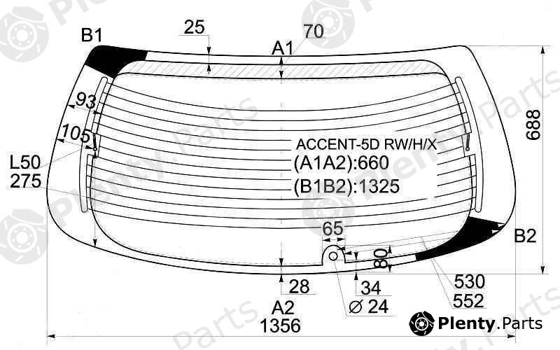  XYG part ACCENT-5DRW/H/X (ACCENT5DRWHX) Replacement part