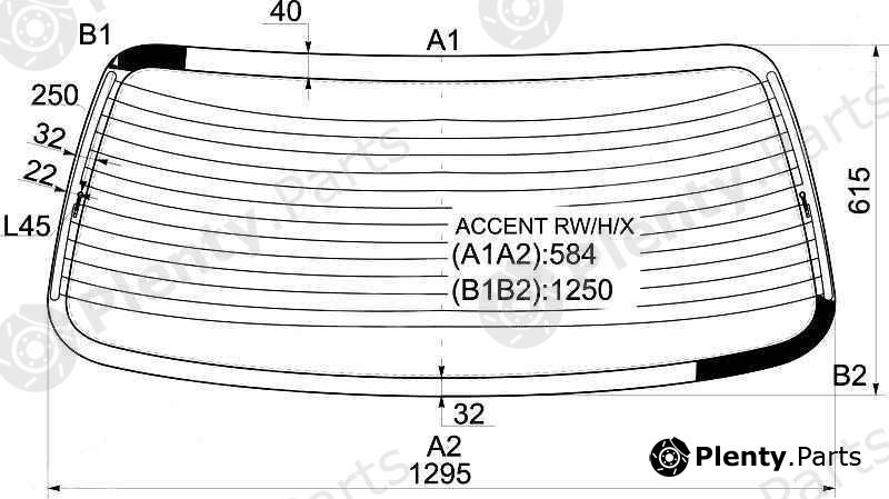  XYG part ACCENTRW/H/X (ACCENTRWHX) Replacement part