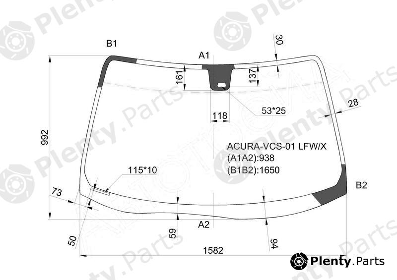  XYG part ACURA-VCS-01LFW/X (ACURAVCS01LFWX) Replacement part