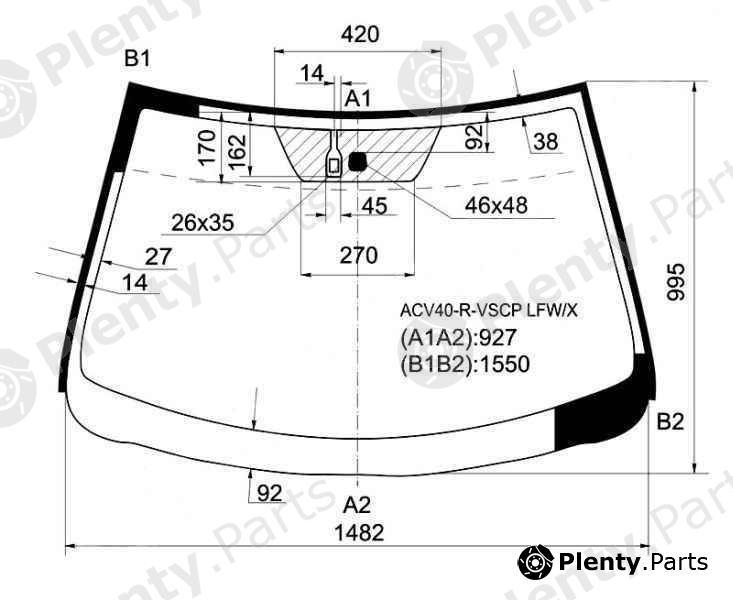  XYG part ACV40-R-VSCPLFW/X (ACV40RVSCPLFWX) Replacement part