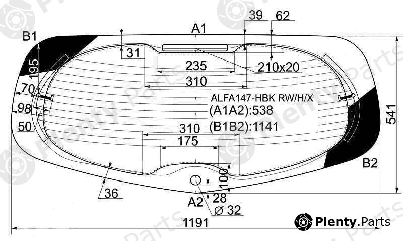  XYG part ALFA147-HBKRW/H/X (ALFA147HBKRWHX) Replacement part