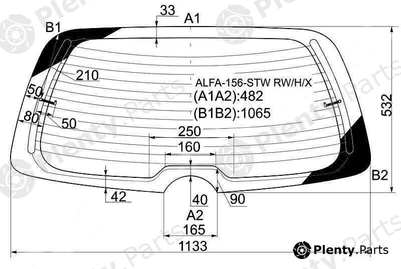  XYG part ALFA-156-STWRW/H/X (ALFA156STWRWHX) Replacement part