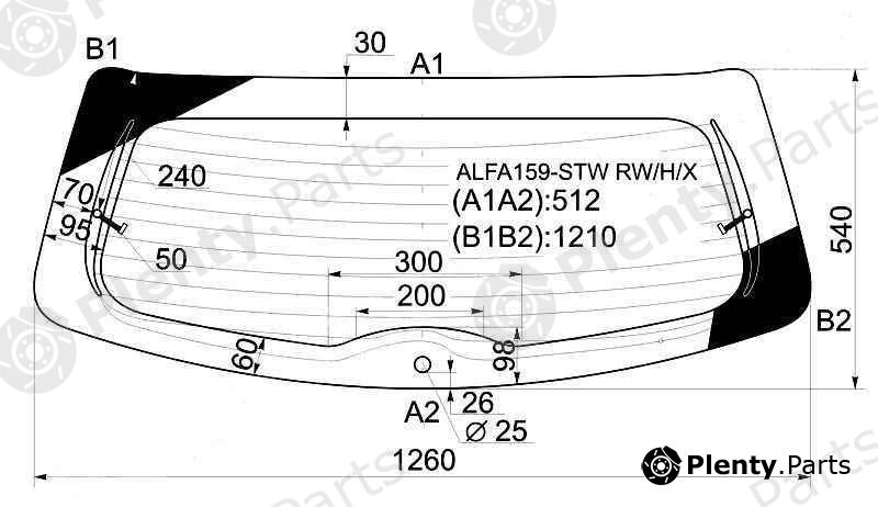  XYG part ALFA159-STWRW/H/X (ALFA159STWRWHX) Replacement part