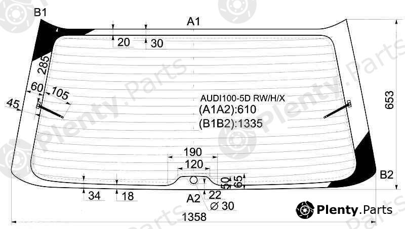  XYG part AUDI100-5DRW/H/X (AUDI1005DRWHX) Replacement part